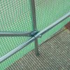 Outsunny 2.5 x 2m Walk-In Polytunnel Greenhouse, with Steel Frame, PE Cover, Roll-Up Door and 4 Windows, Green