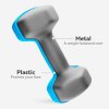 SPORTNOW Dumbbells Set with Carry Storage Rack, Set of 6 Weights for Home Gym, Kettlebell Training Weight Lifting Exercise, 2 x 1kg, 2 x 3kg, 2 x 5kg