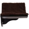 PawHut Wood Cat Shelves, Wall-Mounted Cat Shelter, Curved Kitten Bed Perch Climber Furniture 41 x 28 x 21cm Brown