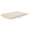 Outsunny Double Air Bed with Foot Pump and Carry Bag, Inflatable Mattress for Guest, Camping, Travel, 195 x 140 x 10cm, White