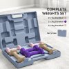 SPORTNOW 12kg Hex Dumbbells Set of 6, Hand Weights with Carry Case for Home Gym Strength Training, 2 x 1kg, 2 x 2kg, 2 x 3kg