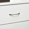 HOMCOM Bedside Table with 3 Drawers, Modern Wood Nightstand, Side Table with Anti-tipping Design for Bedroom, White