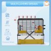 PawHut Large Hamster Cage, Gerbil Cage with Deep Glass Bottom, Tunnels, Non-Slip Ramps, Exercise Wheels, Water Bottle, Dish, 60 x 40 x 57cm