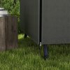 Outsunny 3 Seater 600D Oxford Patio Swing Chair Cover Outdoor Garden Furniture Rain Protection Protector Waterproof Anti-UV, 205 x 124 x 164cm, Dark Grey