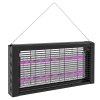 HOMCOM Powerful Fly Zapper with Infrared Light, Hanging/ Freestanding 8W Insect Mosquito Bug Zapper, Fly Killer for Indoor Use, Black
