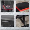 HOMCOM Multi Gym with Weights, Multifunction Home Gym Machine with 66kg Weight Stack for Full Body Workout and Strength Training, Red