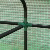 Outsunny Walk-in Greenhouse, Outdoor Tomato Greenhouse, Green House for Garden, Grow House with Roll-up Door and Mesh Windows, PE Cover, 200 x 140 x 200cm, Green