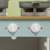 AIYAPLAY Toy Kitchen, Pretend Role Play Kitchen with Hob, Sound, Light, Coffee Machine, Ice Maker, Microwave, Oven, Storage Space, for Boys and Girls, Ages 3_ Years