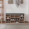 HOMCOM Multi-Storage Shoe Rack w/ 14 Compartments Cushion Moving Shelves Solid Frame Foot Pads Home Office Tidy Organisation Boots Trainers
