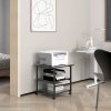 HOMCOM 3-Tier Printer Stand with Storage Shelf, Mobile Printer Table on Wheels, 50 x 50 x 52.5cm Rolling Printer Cart for Home Office, Black