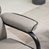 HOMCOM Recliner Chair with Ottoman 360 Degree Swivel Faux Leather High Back Armchair Lounge Seat w/ Footrest Stool, 135 degree Adjustable Backrest and Thick Foam Padding for Home Office Living Room