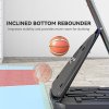 SPORTNOW Basketball Hoop Outdoor, Height Adjustable Basketball Hoop and Stand with Weighted Base, Portable on Wheels, 2.4-2.9m, Red