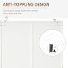 HOMCOM Modern Mirror Wardrobe 2 Door Storage Cupboards Home Storage Organisation Furniture with Adjustable Shelf, Hanging Rail and 3 Drawers, 180cm, White