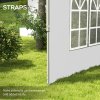 Outsunny Gazebo Side Panels with Window for 3x3(m) or 3x4m Pop Up Gazebo, 2 Pack Sides Replacement, White