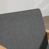 HOMCOM Accent Armchair, Living Room Chair, Wooden Upholstered Single Lounge Chair with Rubber Wood Legs and Padded Seat , Leisure Sofa Chair for Bedroom Office, Dark Grey