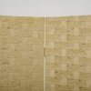 HOMCOM 4-Panel Room Dividers, Wave Fibre Freestanding Folding Privacy Screen Panels, Partition Wall Divider for Indoor Bedroom Office, 170?cm, Brown