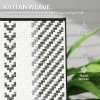 Outsunny Rattan Folding Chair Outdoor, 5-Position Adjustable Wicker Garden Dining Chair with High Backrest, Wide Armrest, for Patio, Terrace, Balcony, Grey