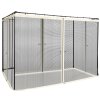 Outsunny fit 10x10ft Gazebo Universal Replacement Mosquito Netting for Patio Gazebos and Canopy Tents with Zippers for 3(m) x 3(m) Gazebo, (Sidewall Only) Beige