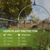 Outsunny Fruit Cage Bird Netting, Heavy Duty Fruit and Vegetable Protection Tent with Zipped Door, Anti Bird, Insects, Small Animals, 1.2 x 1.2 x 1.9m, Black
