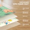 AIYAPLAY Baby Play Mat Double Sided, Foldable & Reversible Activity Playmat, Waterproof Kids Foam Crawling Mat for Outdoor Indoor Playtime Picnics, 196 x 176 x 1.5cm, Dinosaur Theme
