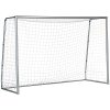 SPORTNOW 10ft x 6.5ft Football Goal, Football Net for Garden, Training Goal with Ground Stakes, Steel Frame