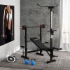 SPORTNOW 20kg Barbell Weights Set, Adjustable Weight Set, Free Body Pump Bar and Weights, Weight Lifting Strength Training Equipment for Home Gym Exercise, Max Load 50kg