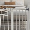 PawHut Dog Stair Gate, Pressure Fit Dog Safety Gate with Automatic Closing System, Double Locking, for Stairs, Doors, Hallways, House, 74-100cm Width, White