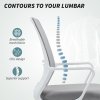 HOMCOM Drafting Chair, Swivel Draughtsman Chair, Ergonomic Office Chair, Mesh Standing Desk Chair with Lumbar Support, Adjustable Foot Ring, Adjustable Height, Grey