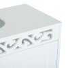 HOMCOM Bathroom Under Sink Storage Cabinet 2 Door Wooden Cupboard Vanity Units