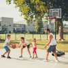 HOMCOM 5-7FT Height Adjustable Basketball Hoop and Stand, Freestanding Portable Basketball Hoop System with Fillable Base, Wheels, for Teens, Juniors, Adults, 1.55-2.1m