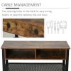 HOMCOM TV Stand Cabinet, Industrial TV Unit for TVs up to 45