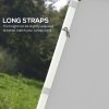 Outsunny Gazebo Side Panels with Zipped Doors, for 3x3 m or 3x6 m Pop Up Gazebo, 2 Pack Sides Replacement, Light Grey