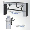 SPORTNOW Doorway Pull-Up Bar, No-Drilling Chin-Up Bar, Push-Up Stand with Resistance Bands, Padded Handles for Home Gym Exercise, Blue