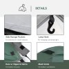 Outsunny Two-Man Camping Tent Dome Tent with Weatherproof Shell, Vestibule & Windows, for Fishing & Hiking, Green and Grey