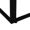 HOMCOM C-Shaped Side Table, Sofa End Table with Metal Frame, Accent Couch Table for Living room, Bedroom