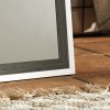 HOMCOM Full Length Mirror, 163 x 53 cm Full Body Mirror with Frame, Free Standing, Hanging or Leaning Against Wall for Bedroom, Living Room, Grey Wood Effect
