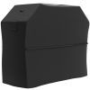 Outsunny BBQ Cover for Rectangular Gas Grill, 600D UPF30+ Oxford Fabric Barbecue Cover for Waterproof Protection Rip-Proof, with Windproof Hook and Loop Fasteners, Vents, 147 x 61 x 122 cm, Black
