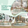 ZONEKIZ Kids Table and Chair Set, Toddler Table with 2 Chairs, Three Piece Toddler Activity Furniture Set for Bedroom, Nursery, Playroom, Green