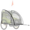 HOMCOM Baby Bike Trailer Cover, Waterproof Bicycle Trailer Storage Cover, Anti Dust Rain Snow, Cold Wind, 76 x 61 x 61 cm