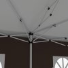 Outsunny 3 x 6 m Pop Up Gazebo with Sides and Windows, Height Adjustable Wedding Camping Party Tent Canopy Marquee with Storage Bag for Garden, Event, Brown