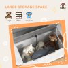 AIYAPLAY Toy Box, 2 in 1 Toy Storage Chest Kids with Lid, Large Toy Storage Organiser Bench for Bedroom, Nursery, Playroom, Grey
