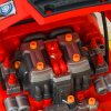 HOMCOM Kids Truck Engine Toy Set, Toddler Educational Car Service Station Playset, Take Apart Workshop, w/ RC Car Key, Steering wheel, Horn, Light, for 3-5 Years Old Red