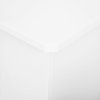 HOMCOM Radiator Cover, Modern MDF White Painted Cabinet with Horizontal Slats for Living Room, Bedroom, 172L x 19W x 81H cm