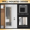 HOMCOM Full Length Mirror with LED Light, 120 x 40cm Long Wall Mirror with 3 Colour, Smart Touch, for Living Room, Bedroom, Hallway
