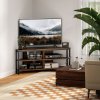 HOMCOM Corner TV Stand Cabinet, TV Unit for TVs up to 50