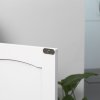 kleankin Pedestal Under Sink Cabinet with Double Doors, Modern Bathroom Vanity Unit, Storage Cupboard with Adjustable Shelves, White