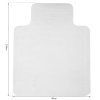 HOMCOM Office Carpet Protector Chair Mat Clear Spike Non Slip Studs Frosted Lipped