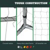 SPORTNOW 10ft x 6.5ft Football Goal, Football Net for Garden, Training Goal with Ground Stakes, Steel Frame