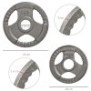 HOMCOM Set of 4 Weight Plate for 2 inch/5cm hole Dumbbell Handle Bar 15kg Dumbbell Plates Barbell Weight 2 x 5kg, 2 x 2.5kg