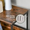 HOMCOM 4 Drawer Storage Chest Unit Home Cabinet w/ Shelves Home Living Room Bedroom Entryway Living Furniture